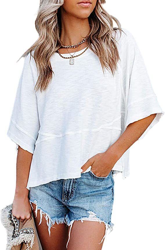 Women’s Round Neck Flared Sleeve Top