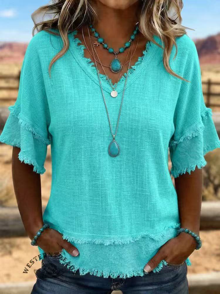 Women’s V-Neck Blouse