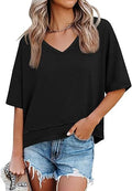 Women’s V-Neck Half Sleeve Top