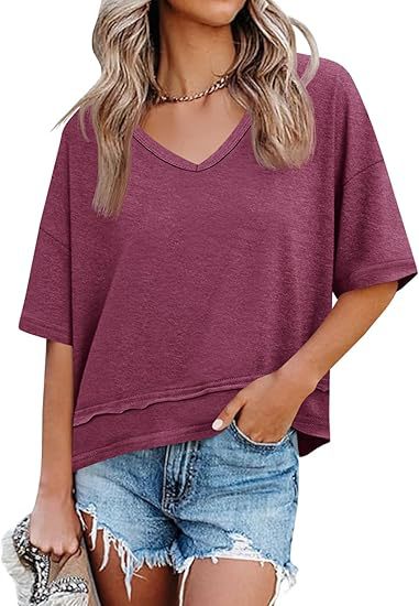 Women’s V-Neck Half Sleeve Top