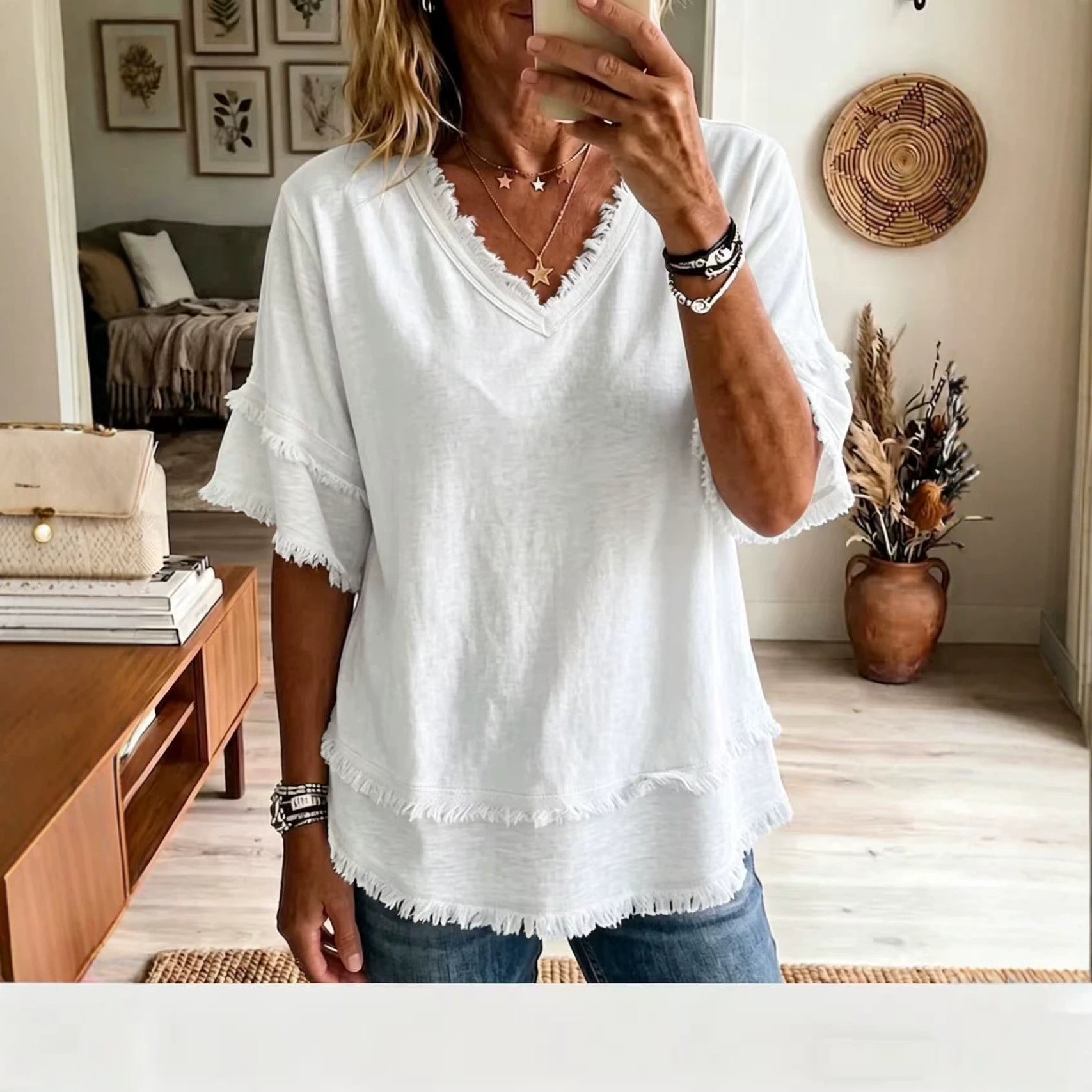Women’s V-Neck Blouse