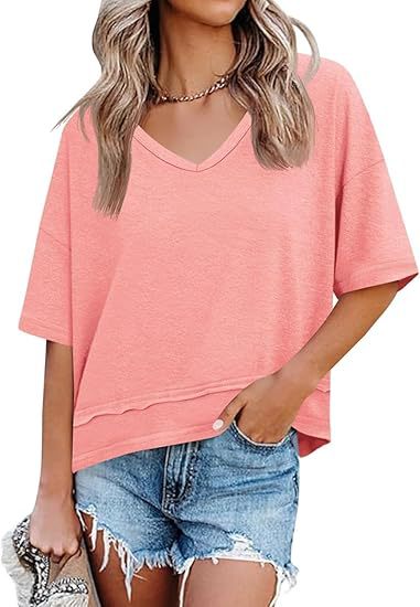 Women’s V-Neck Half Sleeve Top