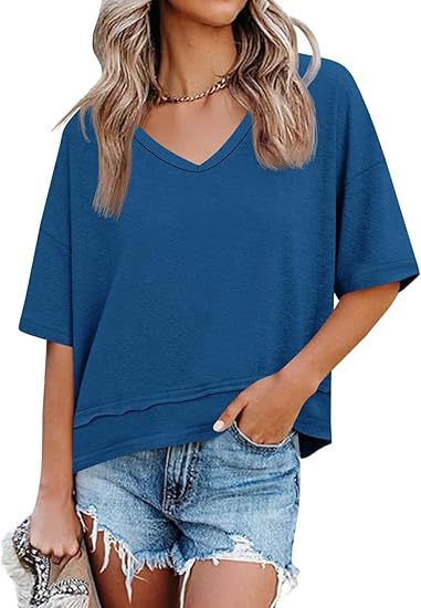 Women’s V-Neck Half Sleeve Top