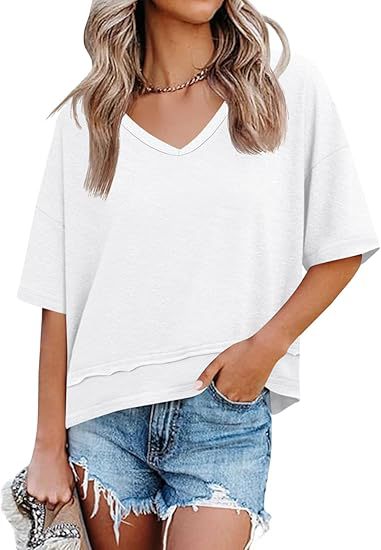 Women’s V-Neck Half Sleeve Top